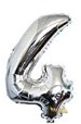 16″ Silver Foil Balloon – Number 4