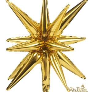 27 inch Exploding Star Foil Balloon – Gold