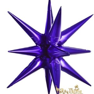 27 inch Exploding Star Foil Balloon – Purple