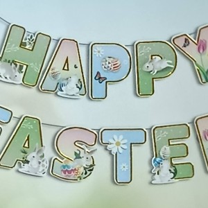 Happy Easter Letter Banner