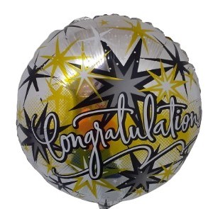 Congratulations Stars Foil Balloon – 18 inches