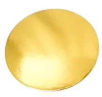 6″ Round Cake Board – Gold
