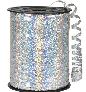3/16″ Curling Ribbon 250 yards – Holographic Silver