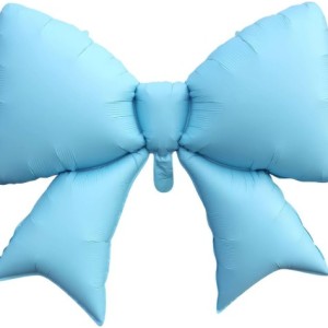38″ Matte Bow Foil Balloon – Blue