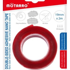 Motarro Double Sided Adhesive Nano Tape – Red