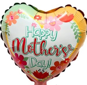 Happy Mother’s Day Ombre Flowers Foil Balloon – 10 inches