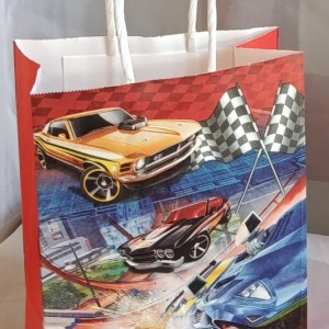 Small Racing Cars Paper Gift Bag