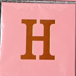 Happy Birthday Letter Banner – Dusty Rose