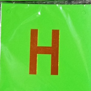 Happy Birthday Letter Banner -Neon Green