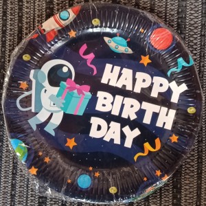 Happy Birthday Lunch Plates Space – 10ct
