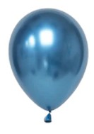 5″ Chrome Blue Latex Balloons 20ct