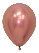 5″ Chrome Rose Gold Latex Balloons 20ct
