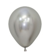 5″ Chrome Silver Latex Balloons 20ct