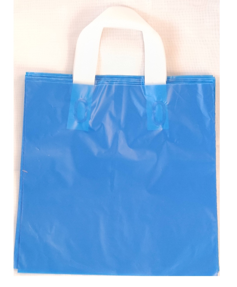 12ct Plastic Bags 10x10 - Blue - Image 3