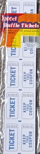Double Stub Raffle Tickets 200ct – Blue