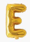 16″ Gold Foil Balloon –  Letter E