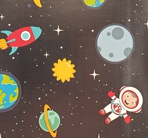 Space Wrapping Paper – 2 Sheets