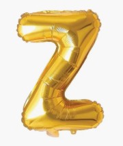 16″ Gold Foil Balloon – Letter Z