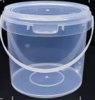 Clear Food Grade Bucket with Lid – 1500ml