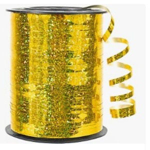3/16″ Curling Ribbon 250 yards – Holographic Gold
