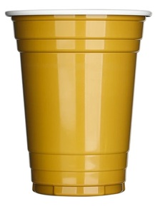 Disposable Plastic Cups 12oz 25ct – Gold