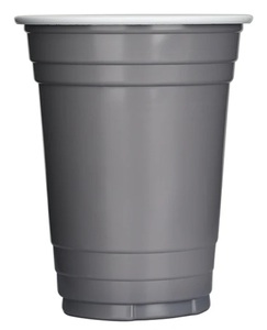 Disposable Plastic Cups 12oz 25ct – Silver