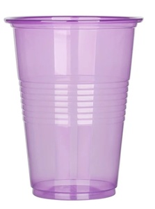 Disposable Plastic Cups 12oz 50ct – Fluorescent Purple