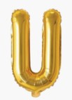 16″ Gold Foil Balloon – Letter U