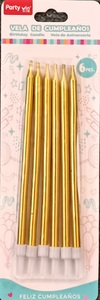 Taper Candles 6ct – Gold