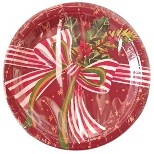 Red Holly Lunch Plates 10ct
