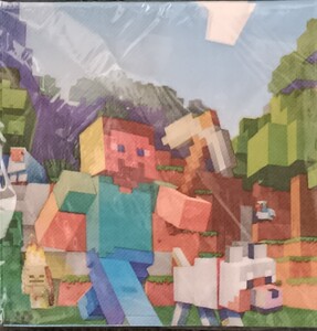 Minecraft Lunch Napkins 20ct