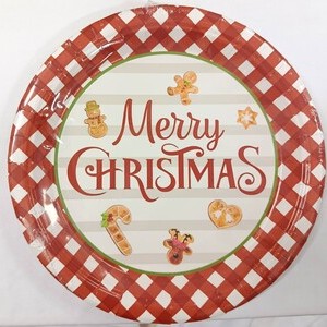 Merry Christmas Gingerbread Lunch Plates 10ct