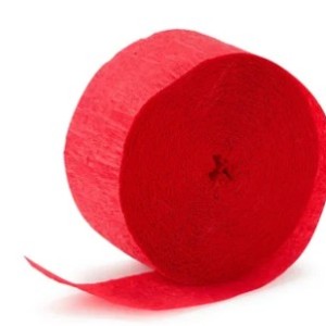 Motarro 3.5x100cm Crepe Paper Rolls 4ct – Red