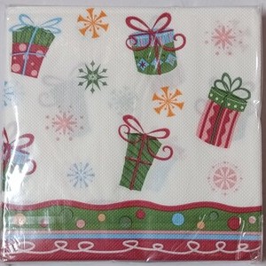 Christmas Boxes Lunch Napkin 20ct